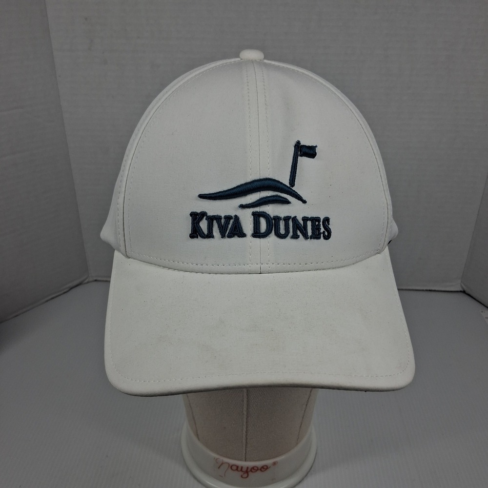Swannies Golf Kiva Dunes White Performance Snapback Hat Cap Mens Alabama Resort